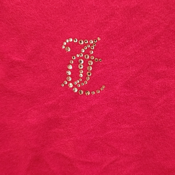 ✨️JUICY COUTURE RED VELOUR FULL ZIP HOODIE NEW SIZE XS✨️ - Picture 5 of 7